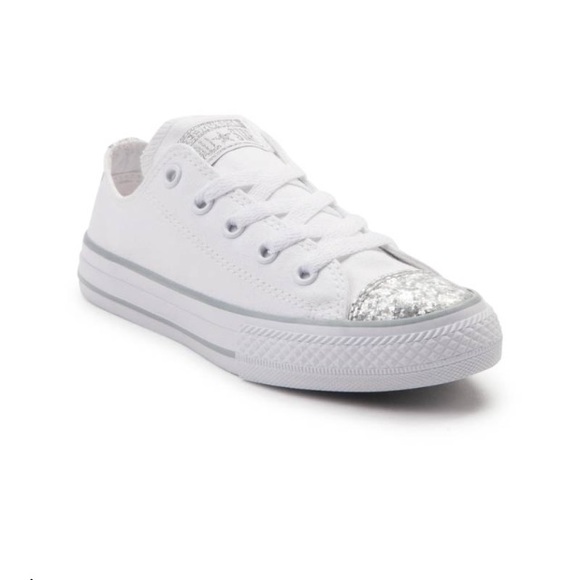 white glitter toe converse